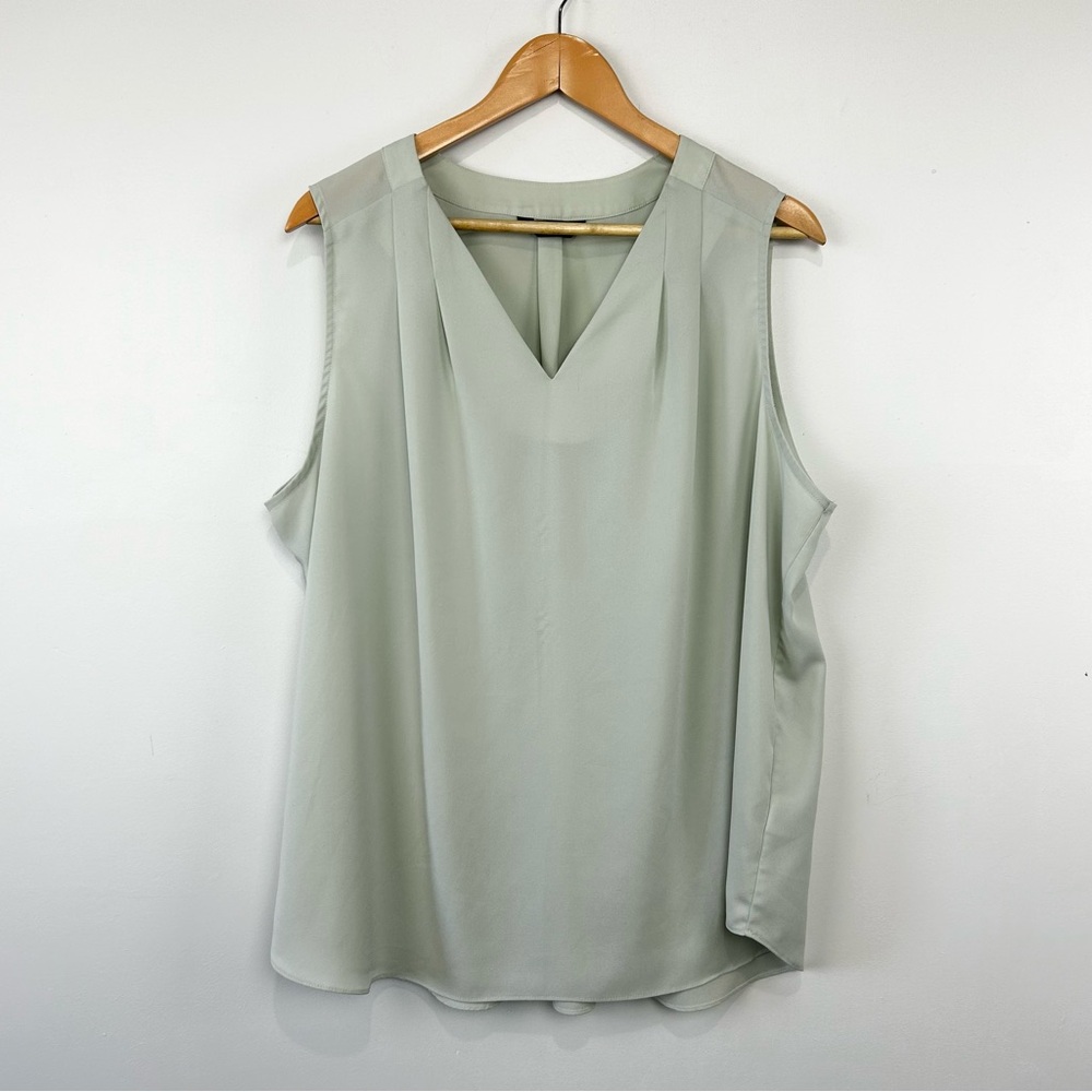 Denver Hayes Mint Green Sleeveless Blouse XXL